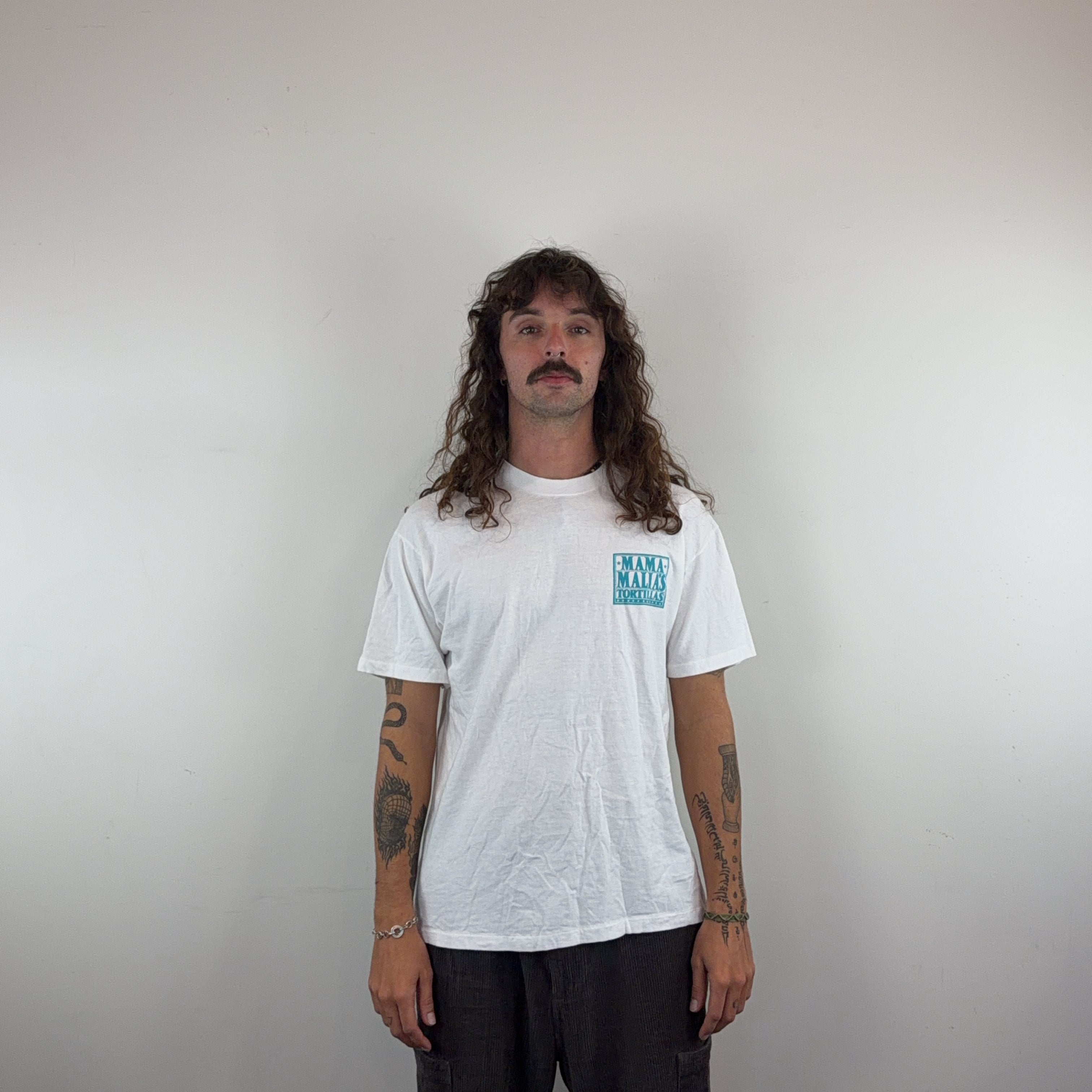 'MAMA MALIA'S TORTILLAS' GRAPHIC TEE - MEDIUM
