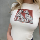 Sophia Tee - Dalmatians - Off White