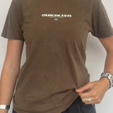 QUIKSILVER BROWN TEE SMALL