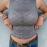 SILVER MESH TANK SMALL