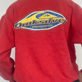 QUIKSILVER RED CREW LARGE