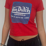 VON DUTCH RED TEE SMALL