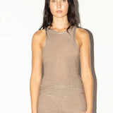 Lounge Singlet - Carob Stripe