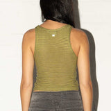 Lounge Singlet - Green Stripe