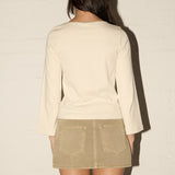 Petal Top LS - Dove/Dune