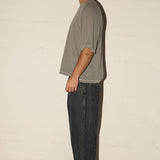 Pleated Jeans - Smoke Wash