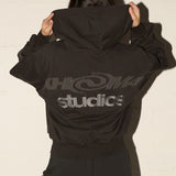 Premium Street Zip Hood - Washed Black