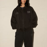 Premium Street Zip Hood - Washed Black