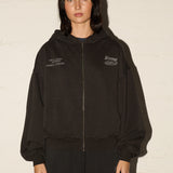 Premium Street Zip Hood - Washed Black