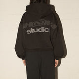Premium Street Zip Hood - Washed Black