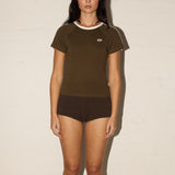 Soccer Shirt - Brown / Cream