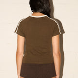 Soccer Shirt - Brown / Cream