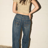 Straight Leg Jeans  - Streaky Wash